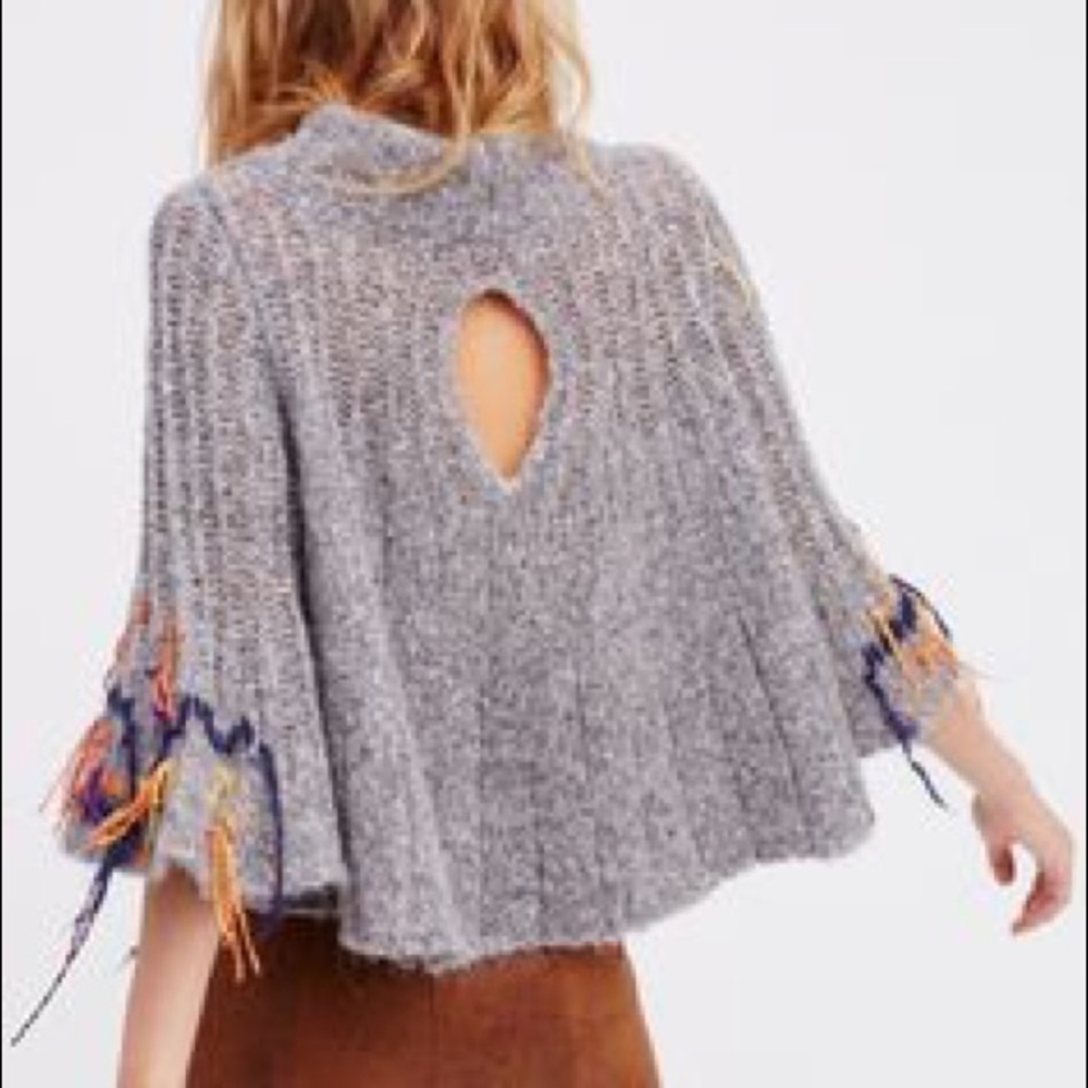 🌈Free People Wool Poncho